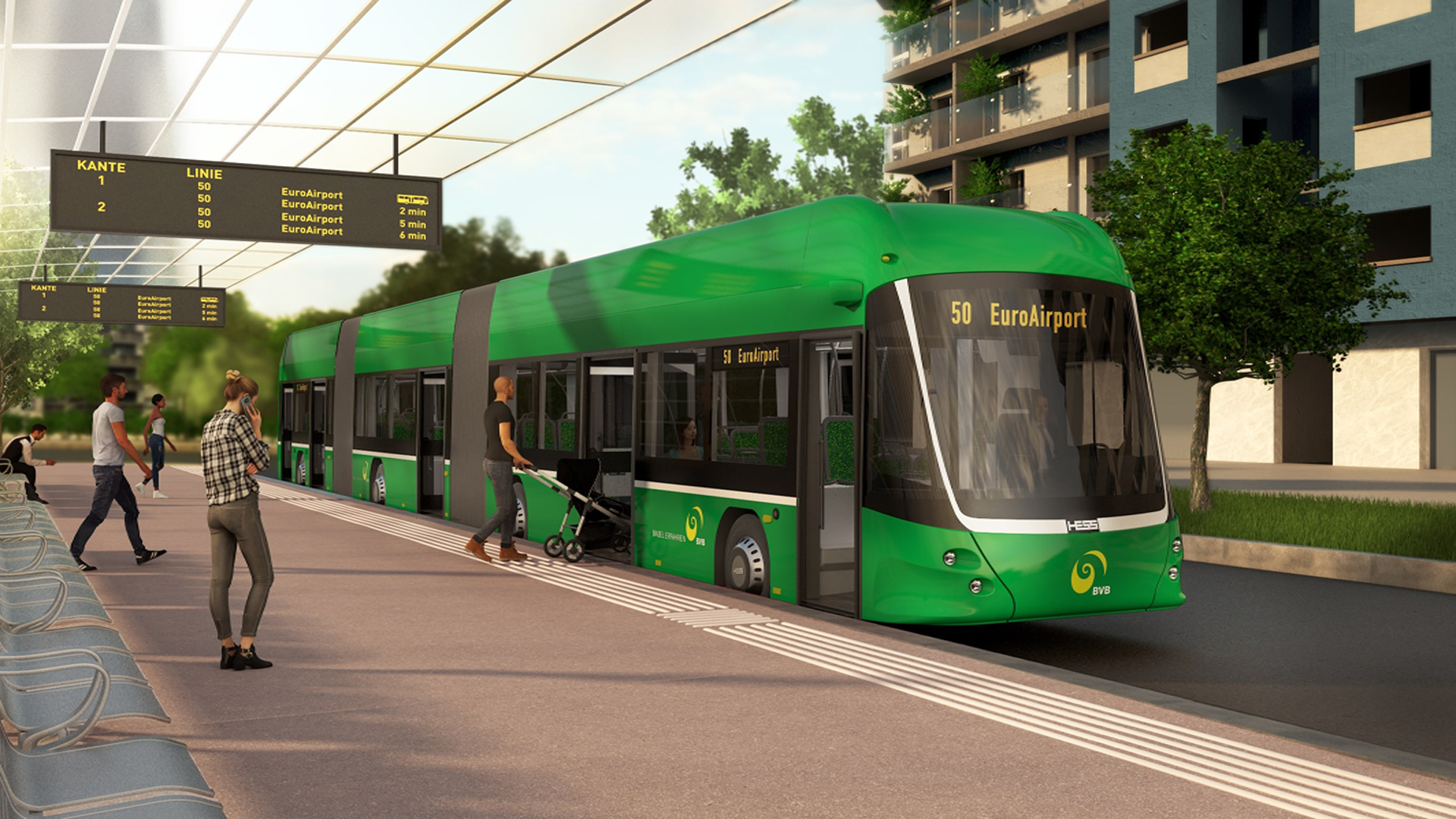 #caption1 Vertragsunterzeichnung zur Beschaffung von E-Doppelgelenkbussen