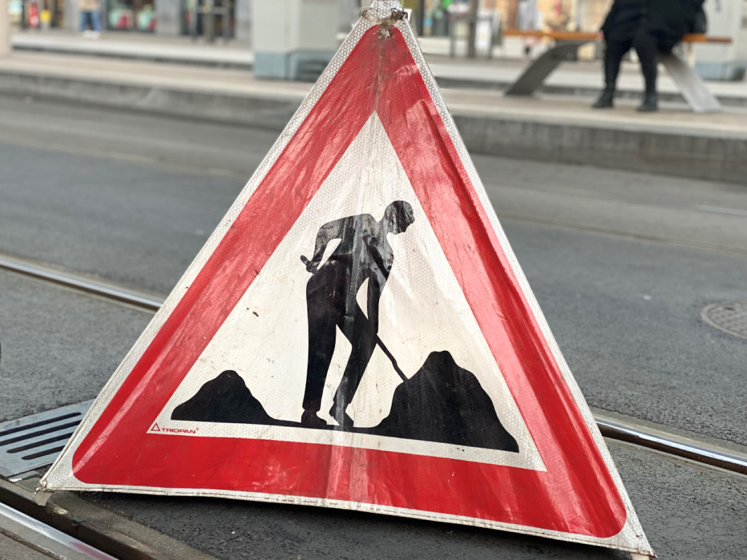 #caption2 Bauarbeiten in der Clarastrasse