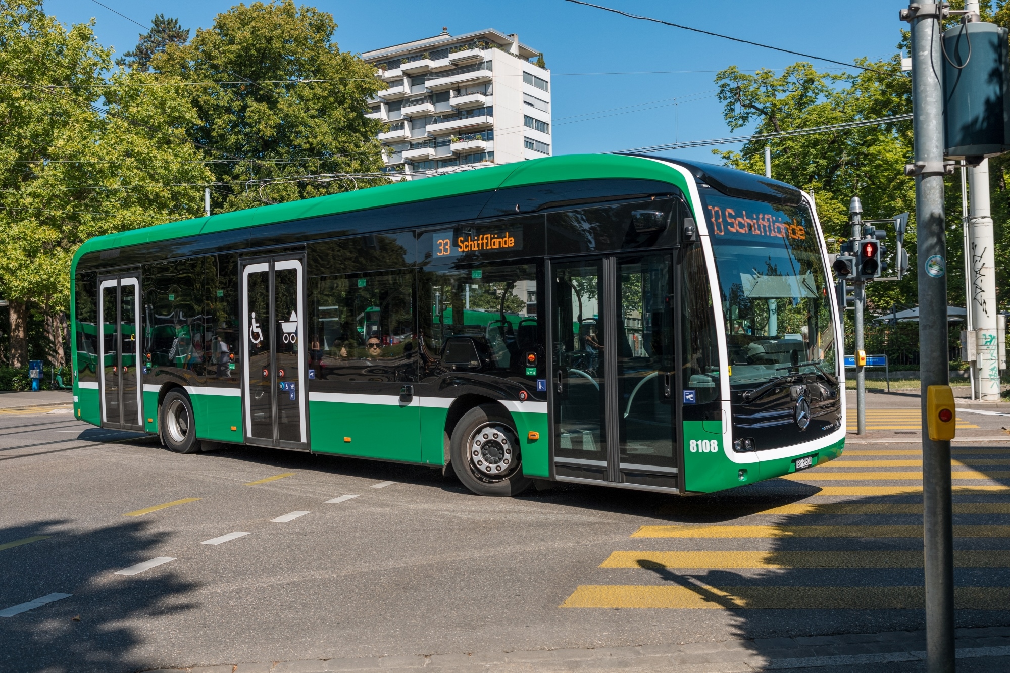 E-Bus eCitaro (Daimler Buses Schweiz AG), beim Schützenhaus