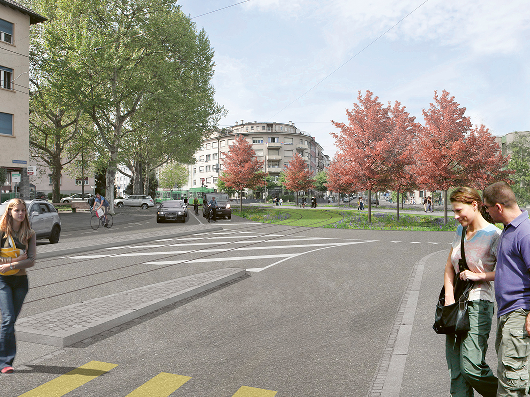 #caption3 Erneuerung Viertelkreis - Gundeli